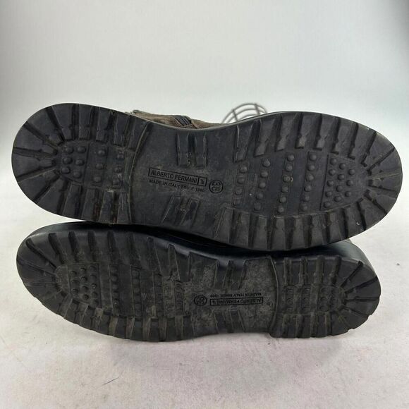 Alberto Fermani MORO Women's Biker Boot US 7.5 Olive Suede Monk Strap Booties - Picture 6 of 9